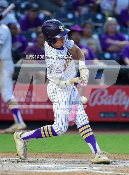 Thumbnail 2 in Shiner vs. New Home (UIL 2A Baseball State Semifinal) photogallery.