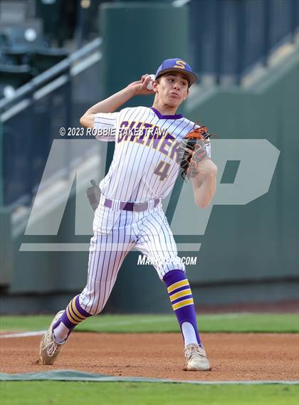Thumbnail 3 in Shiner vs. New Home (UIL 2A Baseball State Semifinal) photogallery.