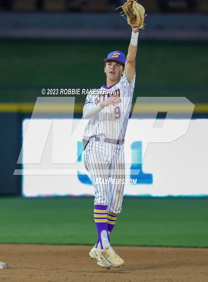 Thumbnail 3 in Shiner vs. New Home (UIL 2A Baseball State Semifinal) photogallery.