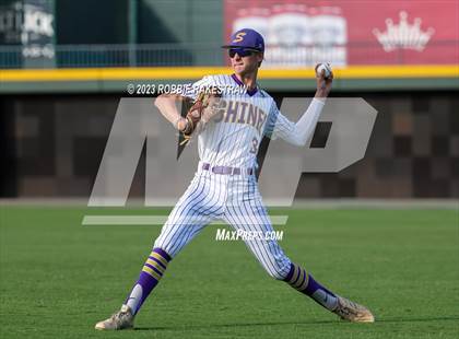 Thumbnail 3 in Shiner vs. New Home (UIL 2A Baseball State Semifinal) photogallery.