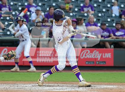 Thumbnail 2 in Shiner vs. New Home (UIL 2A Baseball State Semifinal) photogallery.