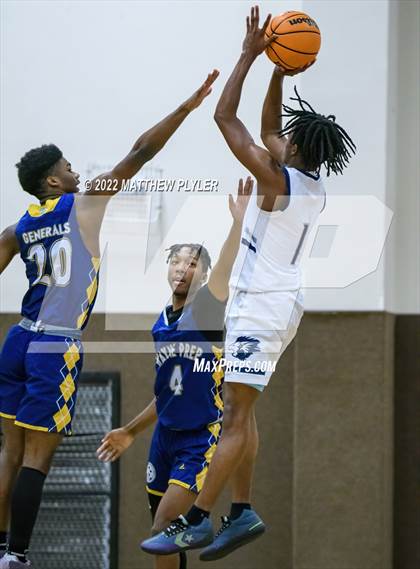 Thumbnail 2 in Henderson Collegiate vs. Wayne Preparatory Academy (Isaac Levy Veterans Day Tournament) photogallery.