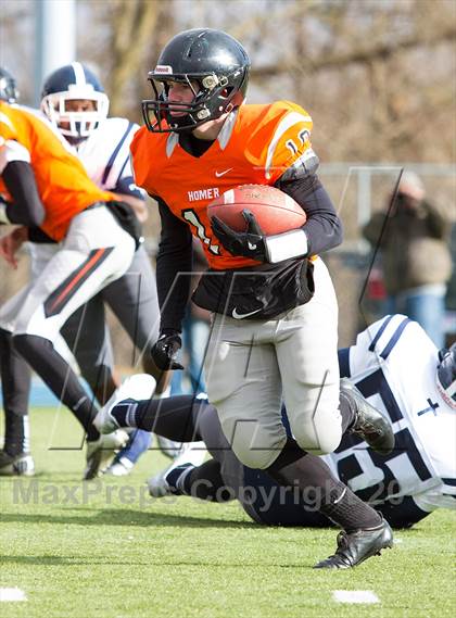 Thumbnail 1 in Homer vs Detroit Loyola (MHSAA D7 Semifinal) photogallery.
