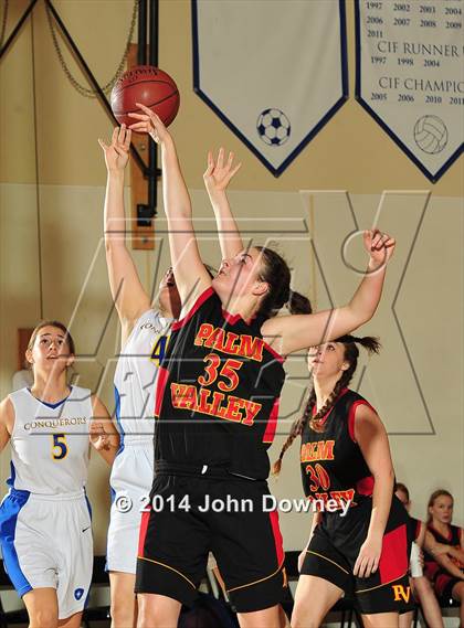 Thumbnail 3 in Desert Christian Academy vs. Palm Valley (MaxPreps Holiday Classic) photogallery.
