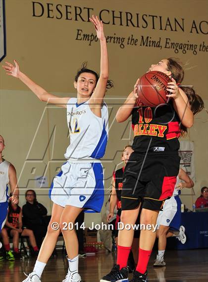 Thumbnail 1 in Desert Christian Academy vs. Palm Valley (MaxPreps Holiday Classic) photogallery.