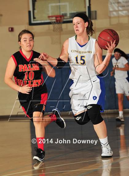 Thumbnail 1 in Desert Christian Academy vs. Palm Valley (MaxPreps Holiday Classic) photogallery.
