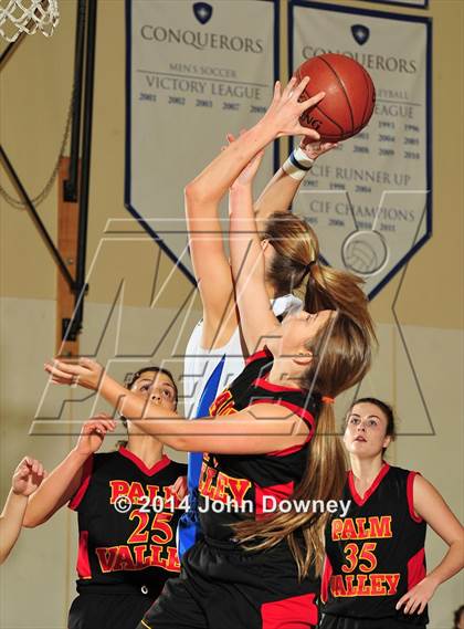 Thumbnail 1 in Desert Christian Academy vs. Palm Valley (MaxPreps Holiday Classic) photogallery.