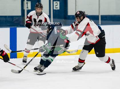 Thumbnail 1 in Maine vs. New Trier Blue (Blackhawks HoHo Tournament) photogallery.