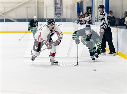 Thumbnail 1 in Maine vs. New Trier Blue (Blackhawks HoHo Tournament) photogallery.