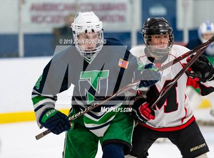 Thumbnail 1 in Maine vs. New Trier Blue (Blackhawks HoHo Tournament) photogallery.