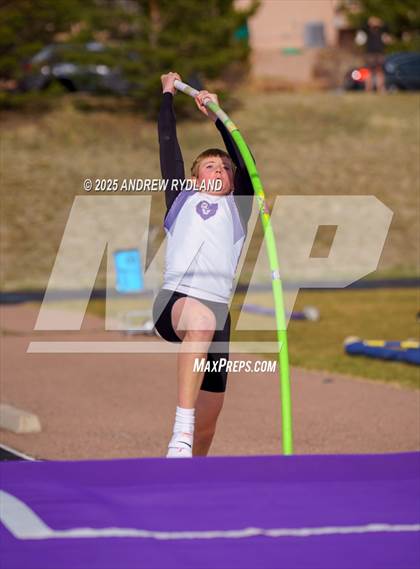 Thumbnail 3 in Pikes Peak Athletic Conference League Championship (Pole Vault) photogallery.