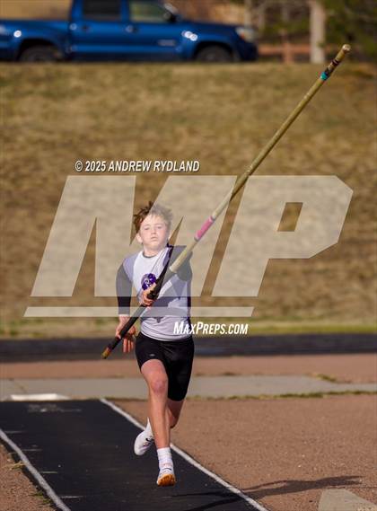 Thumbnail 3 in Pikes Peak Athletic Conference League Championship (Pole Vault) photogallery.