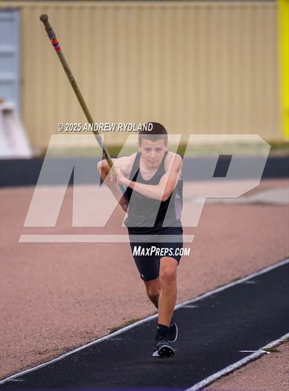 Thumbnail 3 in Pikes Peak Athletic Conference League Championship (Pole Vault) photogallery.