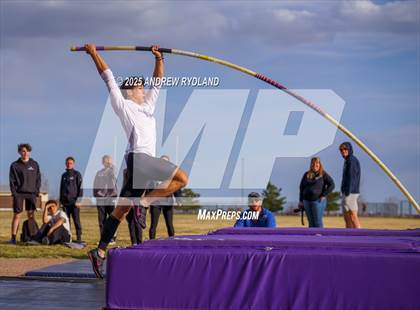 Thumbnail 3 in Pikes Peak Athletic Conference League Championship (Pole Vault) photogallery.
