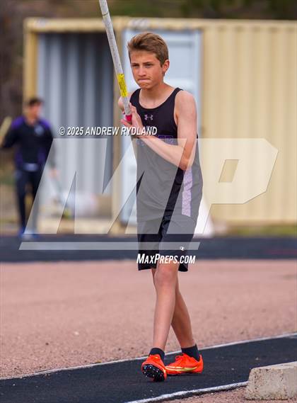 Thumbnail 2 in Pikes Peak Athletic Conference League Championship (Pole Vault) photogallery.