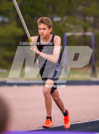 Thumbnail 3 in Pikes Peak Athletic Conference League Championship (Pole Vault) photogallery.