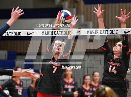 Thumbnail 2 in Marin Catholic vs. Redwood ( CIF NCS D2 Semi-Final ) photogallery.