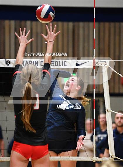 Thumbnail 3 in Marin Catholic vs. Redwood ( CIF NCS D2 Semi-Final ) photogallery.