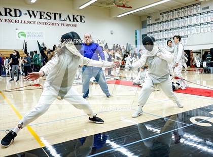 Thumbnail 2 in Harvard-Westlake Fencing Tournament photogallery.