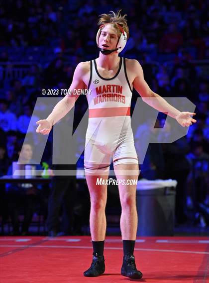 Thumbnail 3 in UIL 6A State Championships 106 lbv- 150 lb Finals photogallery.