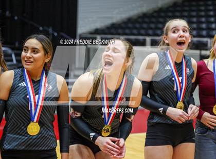 Thumbnail 2 in Johnson City vs. Wink (UIL 2A Volleyball Division I Final Medal Ceremony) photogallery.