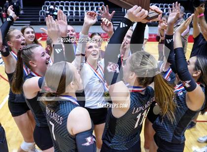 Thumbnail 3 in Johnson City vs. Wink (UIL 2A Volleyball Division I Final Medal Ceremony) photogallery.