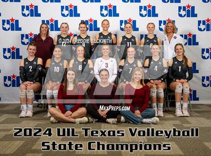 Thumbnail 2 in Johnson City vs. Wink (UIL 2A Volleyball Division I Final Medal Ceremony) photogallery.