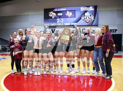 Thumbnail 1 in Johnson City vs. Wink (UIL 2A Volleyball Division I Final Medal Ceremony) photogallery.