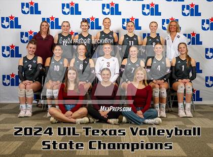 Thumbnail 3 in Johnson City vs. Wink (UIL 2A Volleyball Division I Final Medal Ceremony) photogallery.