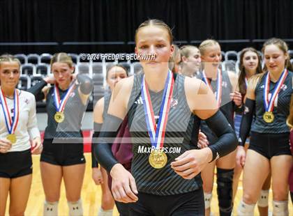 Thumbnail 1 in Johnson City vs. Wink (UIL 2A Volleyball Division I Final Medal Ceremony) photogallery.