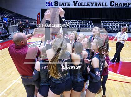 Thumbnail 3 in Johnson City vs. Wink (UIL 2A Volleyball Division I Final Medal Ceremony) photogallery.