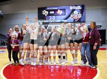 Thumbnail 2 in Johnson City vs. Wink (UIL 2A Volleyball Division I Final Medal Ceremony) photogallery.