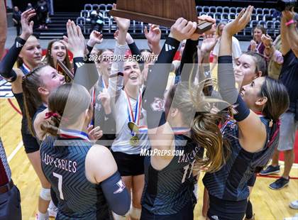 Thumbnail 1 in Johnson City vs. Wink (UIL 2A Volleyball Division I Final Medal Ceremony) photogallery.