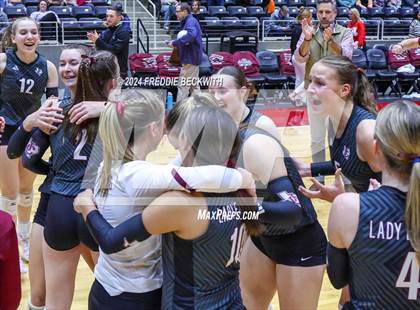 Thumbnail 1 in Johnson City vs. Wink (UIL 2A Volleyball Division I Final Medal Ceremony) photogallery.