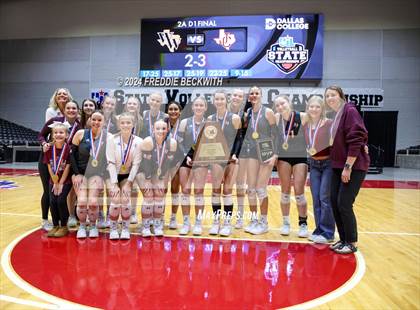 Thumbnail 2 in Johnson City vs. Wink (UIL 2A Volleyball Division I Final Medal Ceremony) photogallery.
