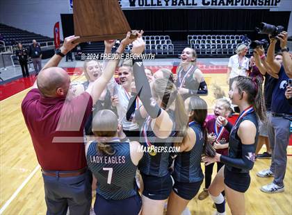 Thumbnail 2 in Johnson City vs. Wink (UIL 2A Volleyball Division I Final Medal Ceremony) photogallery.