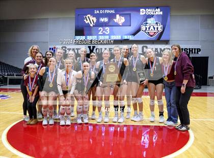 Thumbnail 3 in Johnson City vs. Wink (UIL 2A Volleyball Division I Final Medal Ceremony) photogallery.