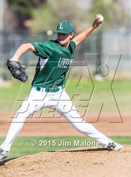 Thumbnail 2 in Livermore @ Kennedy (CIF NCS Playoff Game1) photogallery.