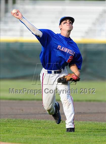 Thumbnail 2 in Plainville vs. Haddam-Killingworth (CIAC Class M Final) photogallery.