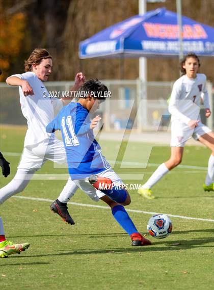 Thumbnail 3 in Christ the King vs. Voyager (NCHSAA 1A Final) photogallery.