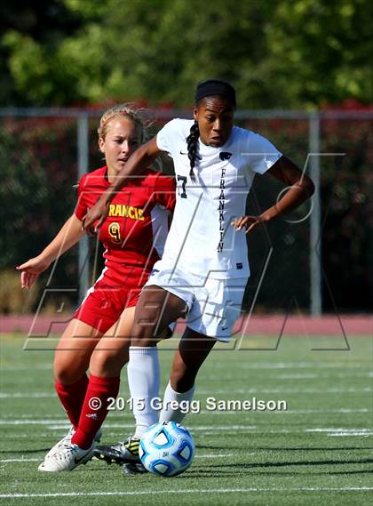 Thumbnail 3 in Franklin vs St. Francis (CIF SJS D1 Final) photogallery.
