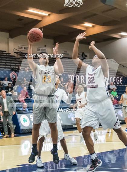 Thumbnail 1 in Modesto Christian vs. Newark Memorial (MLK De La Salle/MaxPreps Classic) photogallery.