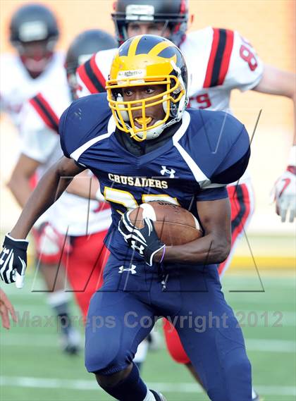 Thumbnail 1 in Riverdale Baptist vs. St. Stephen's & St. Agnes (I-95 Kickoff Classic) photogallery.