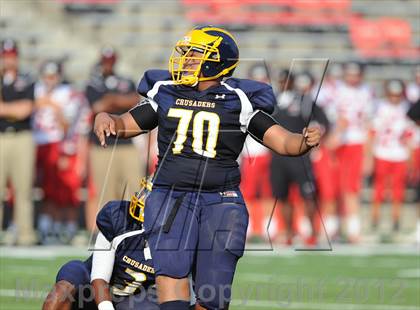 Thumbnail 1 in Riverdale Baptist vs. St. Stephen's & St. Agnes (I-95 Kickoff Classic) photogallery.