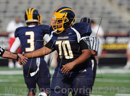 Thumbnail 1 in Riverdale Baptist vs. St. Stephen's & St. Agnes (I-95 Kickoff Classic) photogallery.