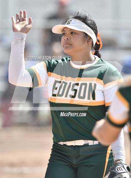 Thumbnail 1 in Edison @ Los Alamitos (Game 1) photogallery.