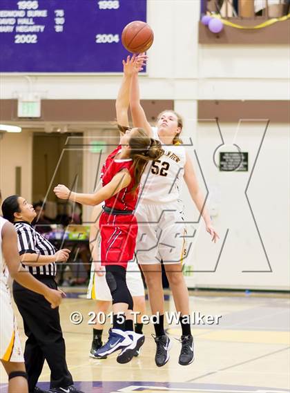 Thumbnail 1 in Saratoga vs. Mountain View (Monte Vista Tournament) photogallery.