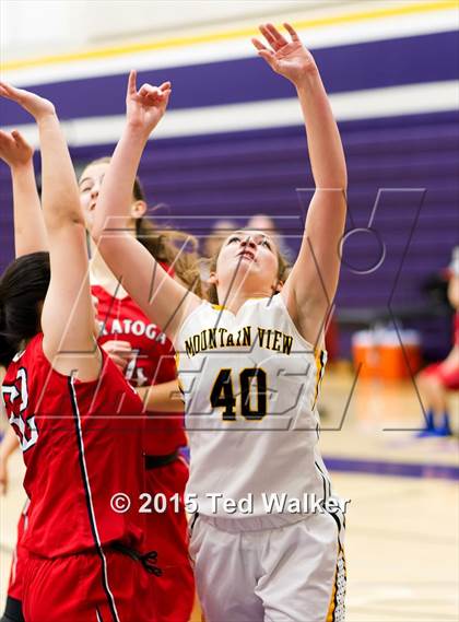 Thumbnail 1 in Saratoga vs. Mountain View (Monte Vista Tournament) photogallery.