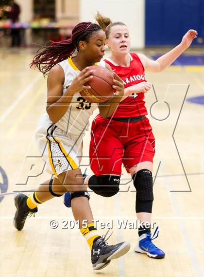 Thumbnail 1 in Saratoga vs. Mountain View (Monte Vista Tournament) photogallery.
