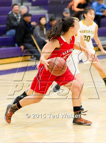 Thumbnail 2 in Saratoga vs. Mountain View (Monte Vista Tournament) photogallery.